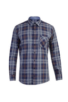 Orta Füme Uzun Kol Ekose Pamuk Gömlek