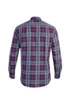 Bordo Ak Kz Pamuk Ekose Gömlek