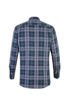 Koyu Yesil Uzun Kol Ekose Pamuk Gömlek