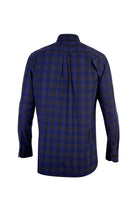 Lacivert Uzun Kol Ekose Spor Pamuk Gömlek