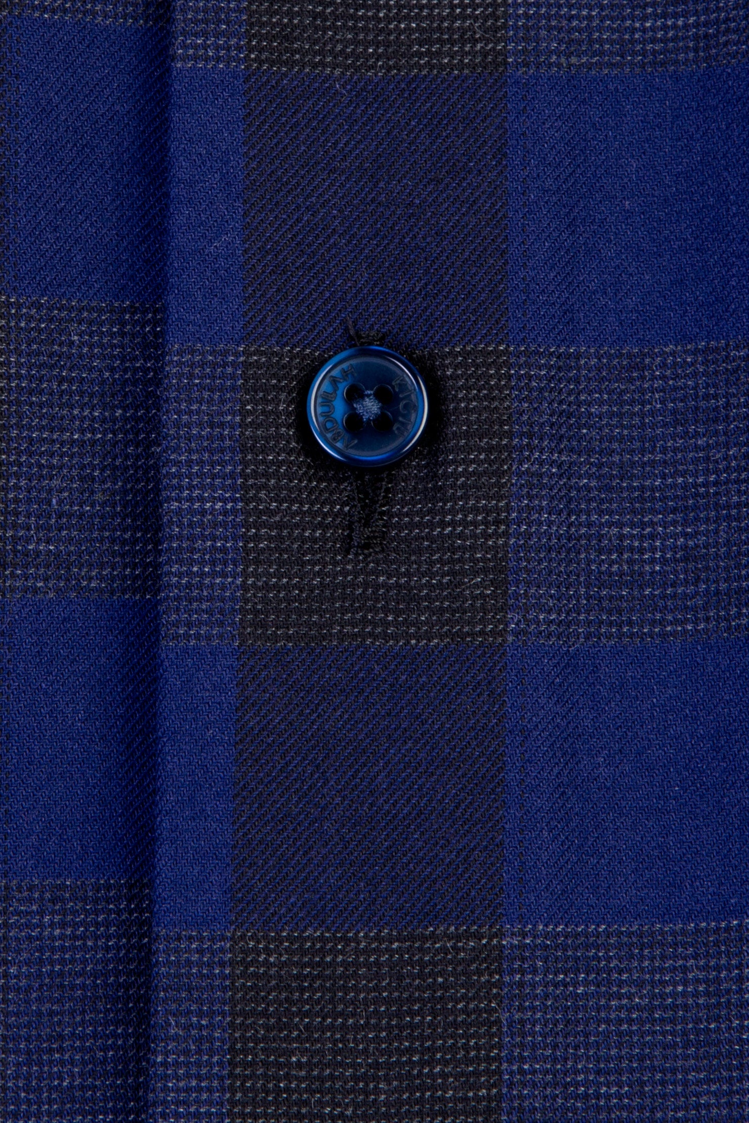 Lacivert Uzun Kol Ekose Spor Pamuk Gömlek