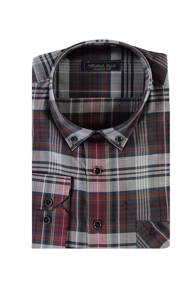 Bordo Ak Kz Spor Ekose Göm