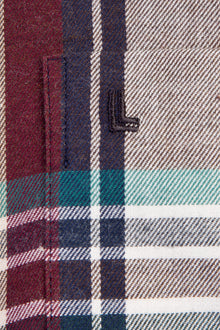 Kahve Uzun Kol Ekose Oduncu Pamuk Gömlek