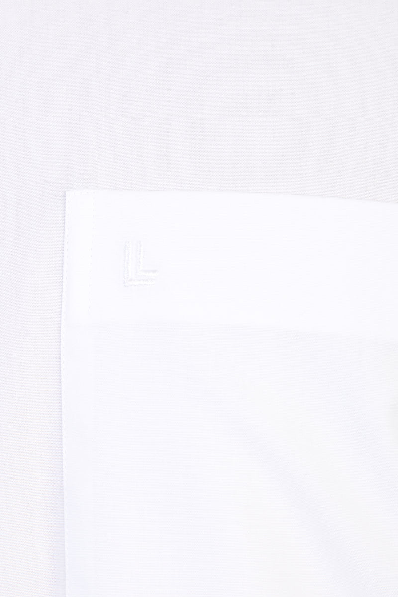 Beyaz Uzun Kol Kolay Ütülenebilir Klasik Pamuk Gömlek