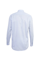 Açık Mavi Uzun Kol Desenli Klasik Pamuk Gömlek