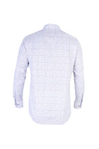 Beyaz Uzun Kol Kareli Pamuk Gömlek