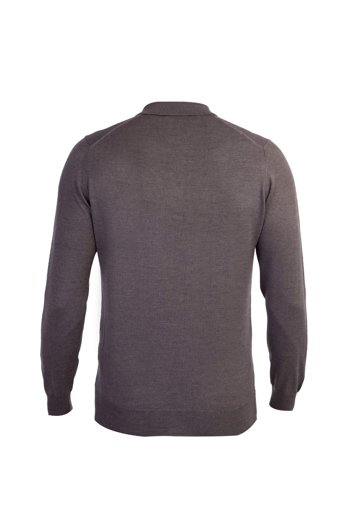 Vizon Polo Yaka Regular Fit Yünlü Triko Kazak