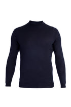 Lacivert Yarım Balıkçı Yaka Regular Fit Yünlü Triko Kazak