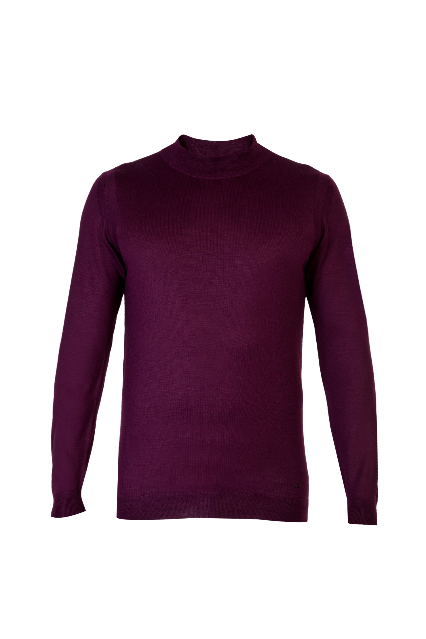 Kırmızı Yarım Balıkçı Yaka Regular Fit Yünlü Triko Kazak