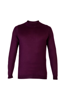 Kırmızı Yarım Balıkçı Yaka Regular Fit Yünlü Triko Kazak