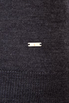 Antrasit Yarım Balıkçı Yaka Regular Fit Yünlü Triko Kazak