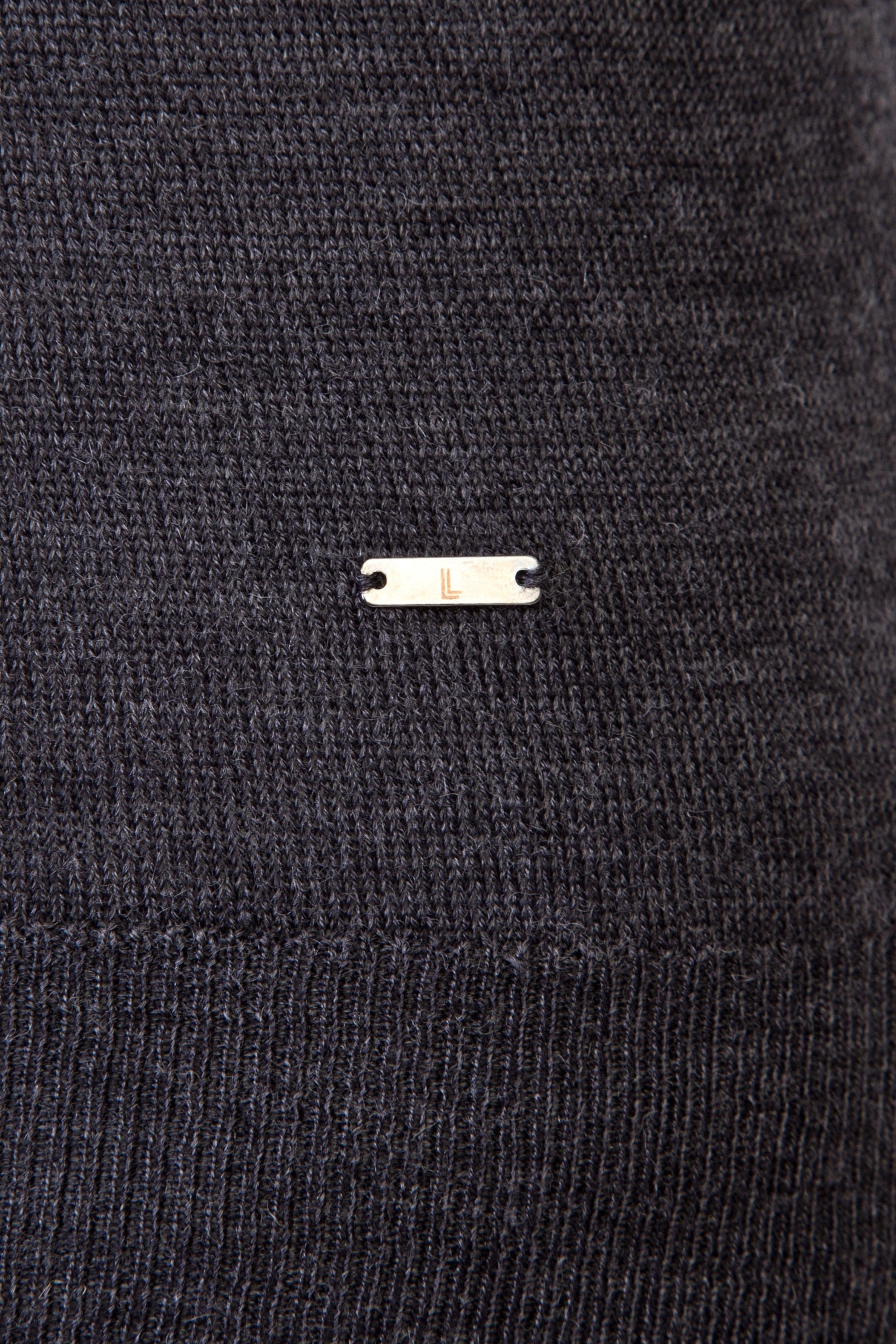 Antrasit Yarım Balıkçı Yaka Regular Fit Yünlü Triko Kazak