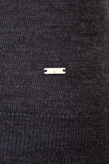 Antrasit Yarım Balıkçı Yaka Regular Fit Yünlü Triko Kazak