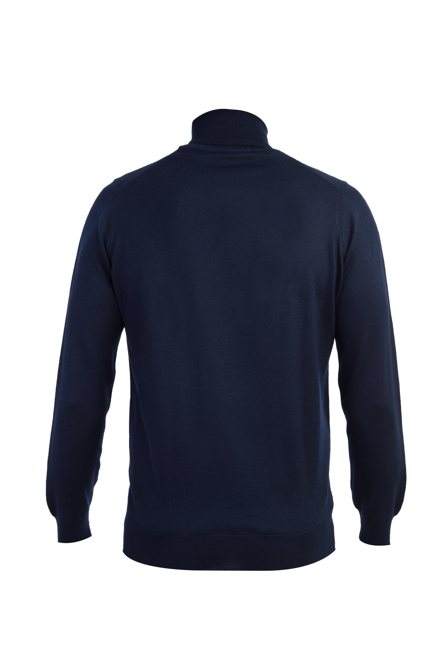 Lacivert A.K.Düz Tam Balıkçı Triko