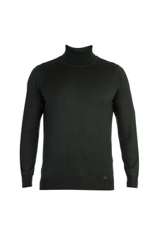 Haki A.K.Düz Tam Balıkçı Triko