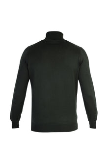 Haki A.K.Düz Tam Balıkçı Triko