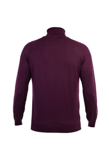 Kırmızı A.K.Düz Tam Balıkçı Triko