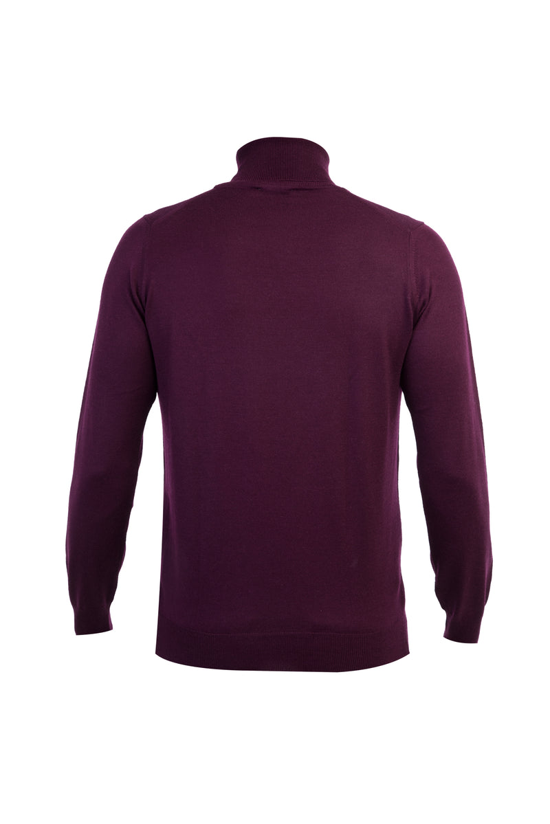 Kırmızı A.K.Düz Tam Balıkçı Triko