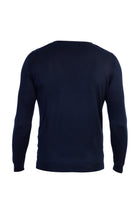 Lacivert V Yaka Yünlü Regular Fit Triko Kazak