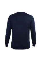 Lacivert A.K.Düz Bisiklet Yaka Triko