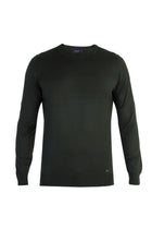 Haki A.K.Düz Bisiklet Yaka Triko