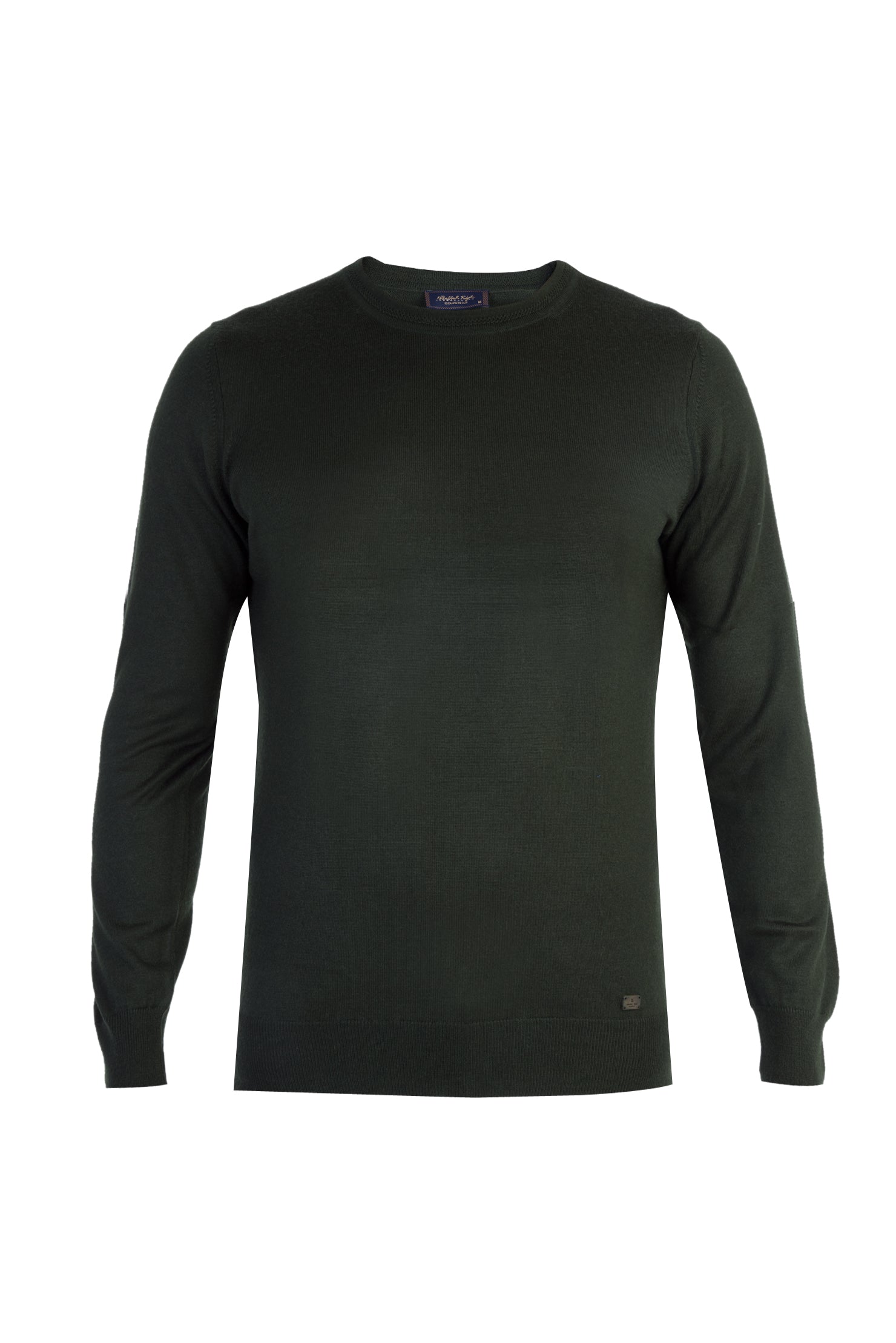 Haki A.K.Düz Bisiklet Yaka Triko