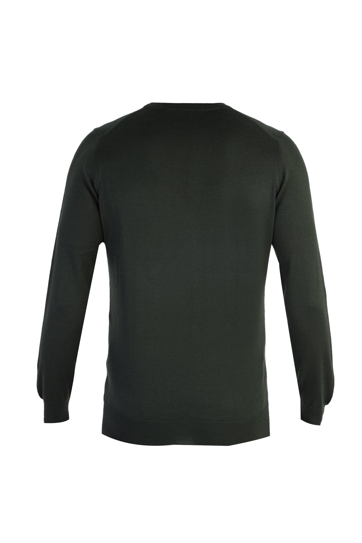 Haki A.K.Düz Bisiklet Yaka Triko