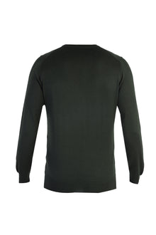 Haki A.K.Düz Bisiklet Yaka Triko