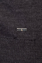 Antrasit Regular Fit Yünlü Düğmeli Hırka