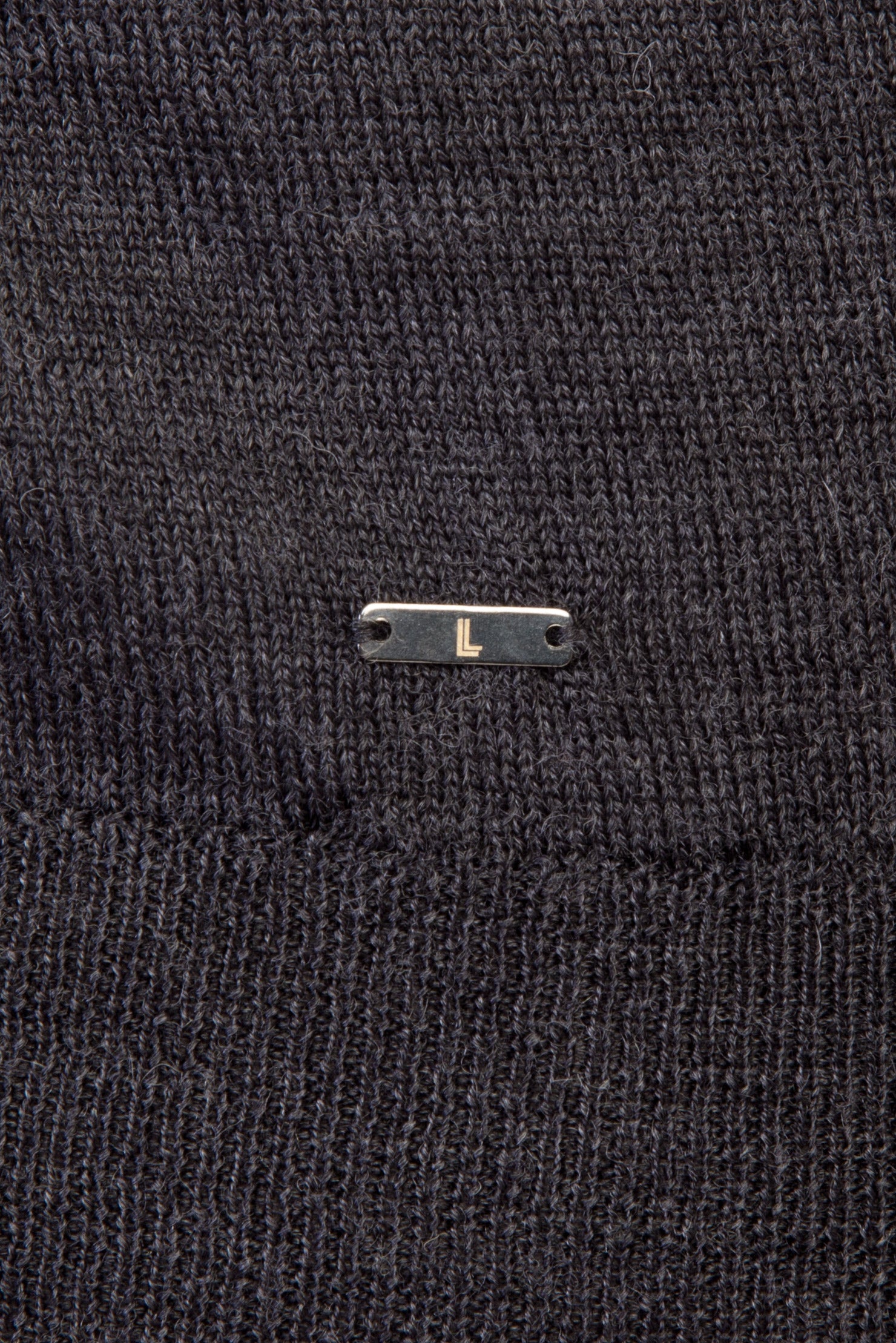 Antrasit Regular Fit Yünlü Düğmeli Hırka