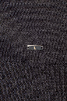 Antrasit Regular Fit Yünlü Düğmeli Hırka