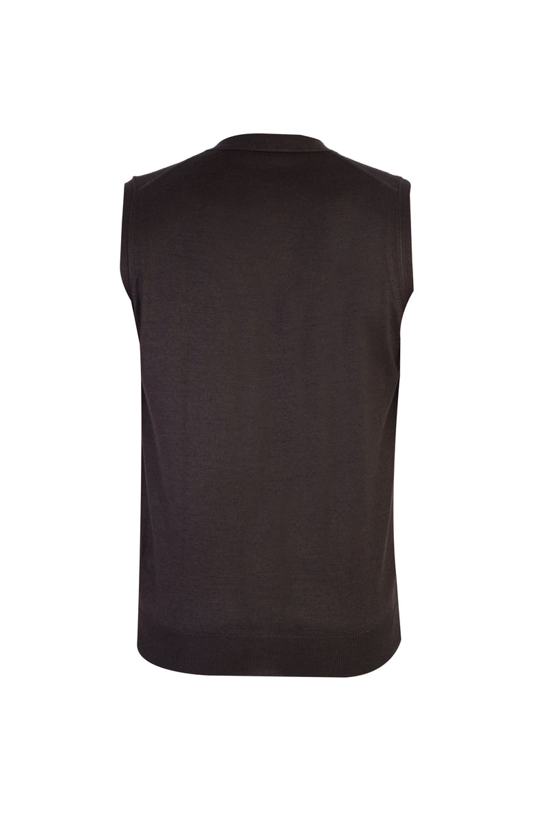 Kahve A.K.Düz Yelek