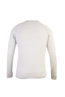 Açık Gri Bisiklet Yaka Slim Fit Dar Kesim Triko Kazak