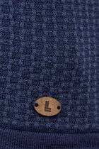 Lacivert Bisiklet Yaka Slim Fit Dar Kesim Triko Kazak-Abdullah Ki??l?