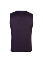 Kahve Slim Fit Yünlü Desenli Yelek