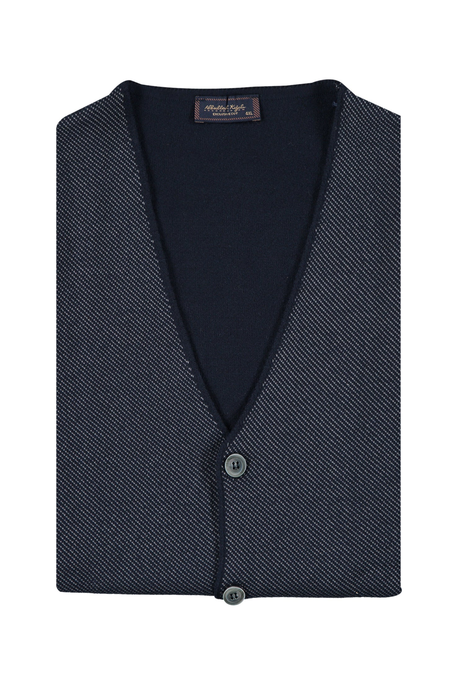 Orta Füme Büyük Beden Yünlü Yelek-Abdullah Ki??l?