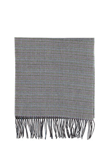 Açık Yeşil Desenli Yün Atkı