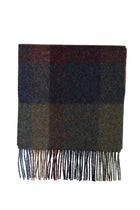 Bordo Desenli Yün Atkı