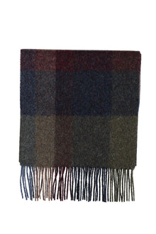 Bordo Desenli Yün Atkı