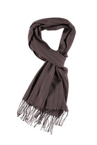 Kahve Desenli Yün Atkı