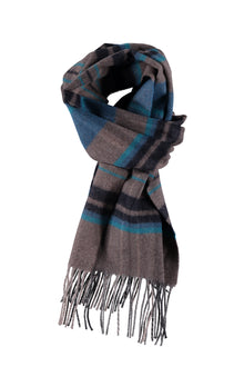 Bej Desenli Yün Atkı