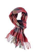 Kiremit Desenli Yün Atkı