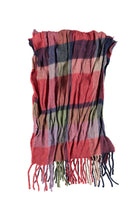 Kiremit Desenli Yün Atkı