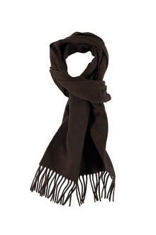 Koyu Kahve Yün Atkı