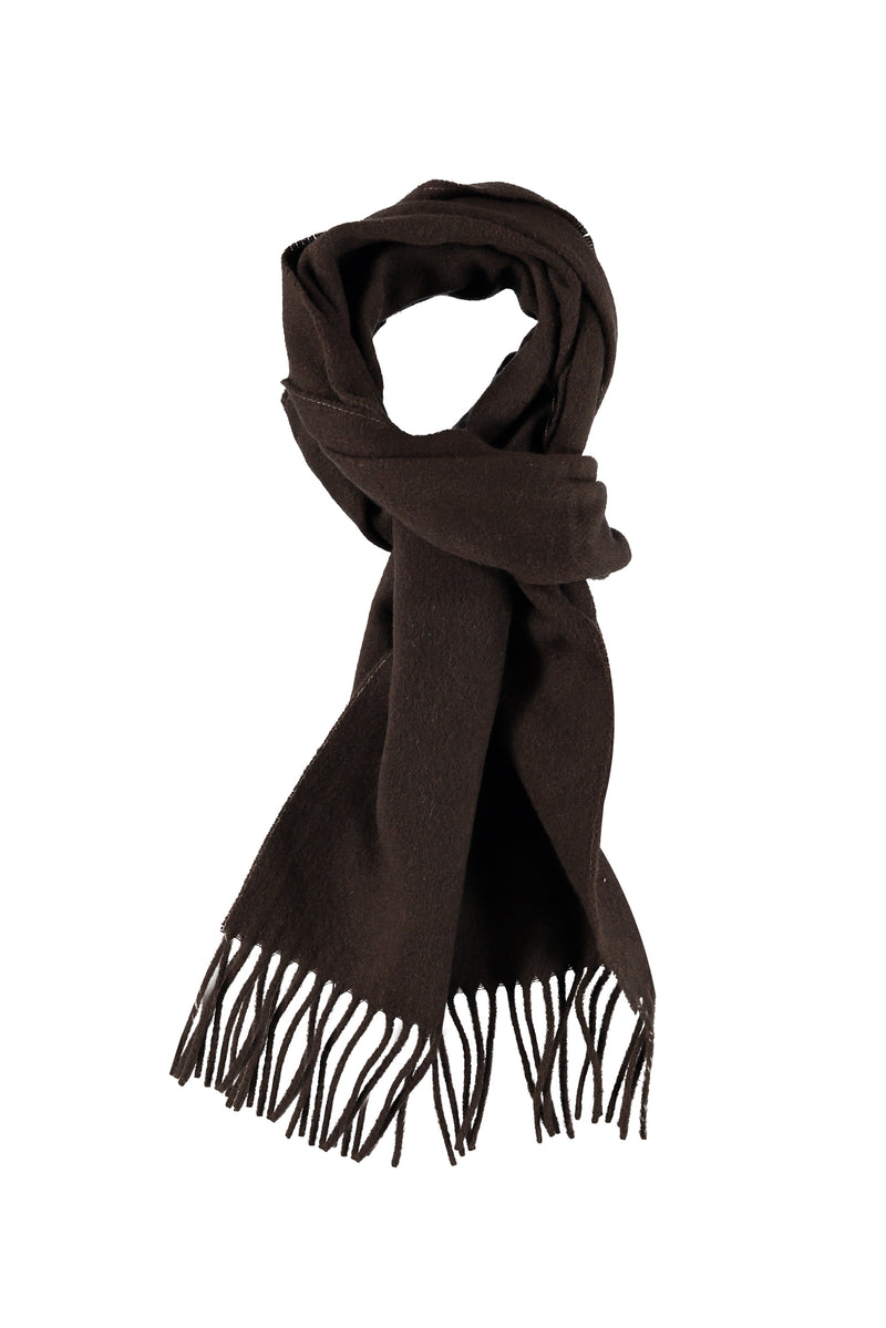 Koyu Kahve Yün Atkı