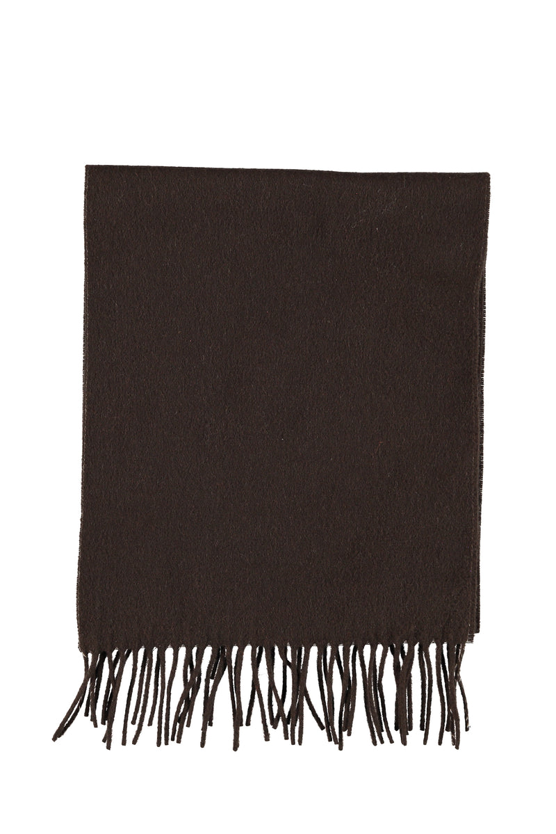 Koyu Kahve Yün Atkı
