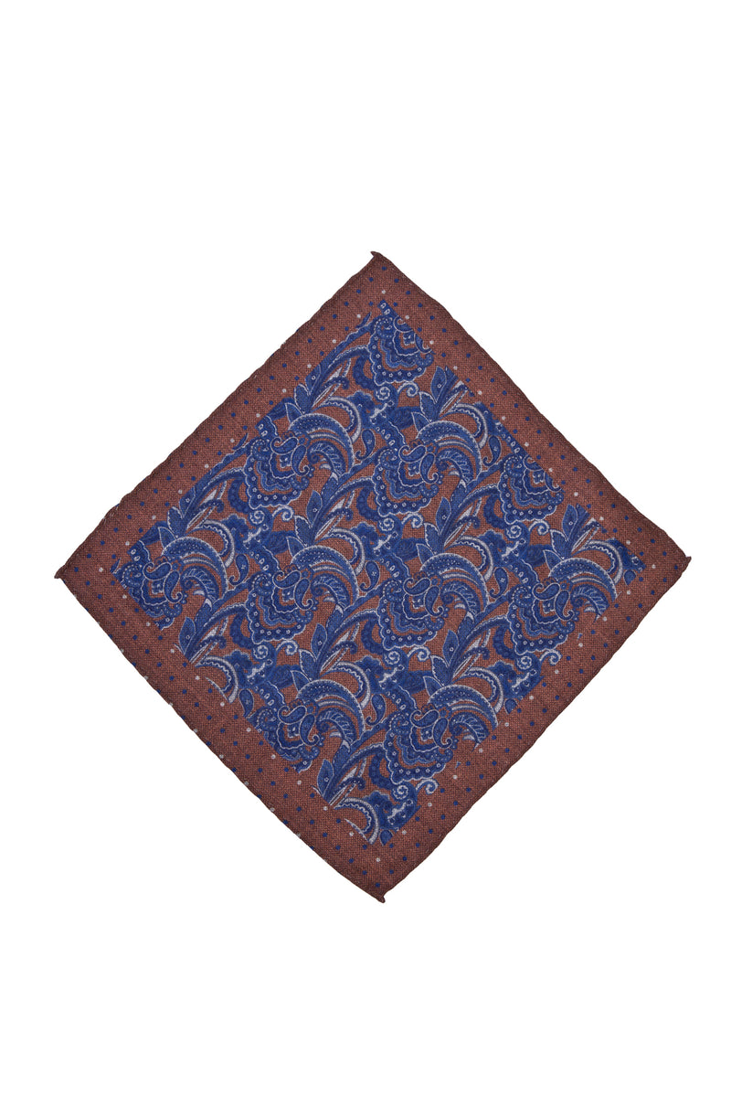 Kiremit 2'li Kravat Yün Mendil Set