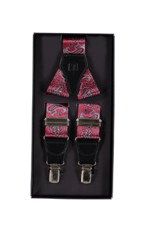 Bordo Desenli Pantolon Askısı