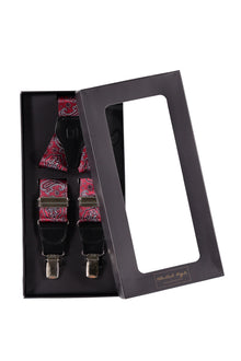 Bordo Desenli Pantolon Askısı