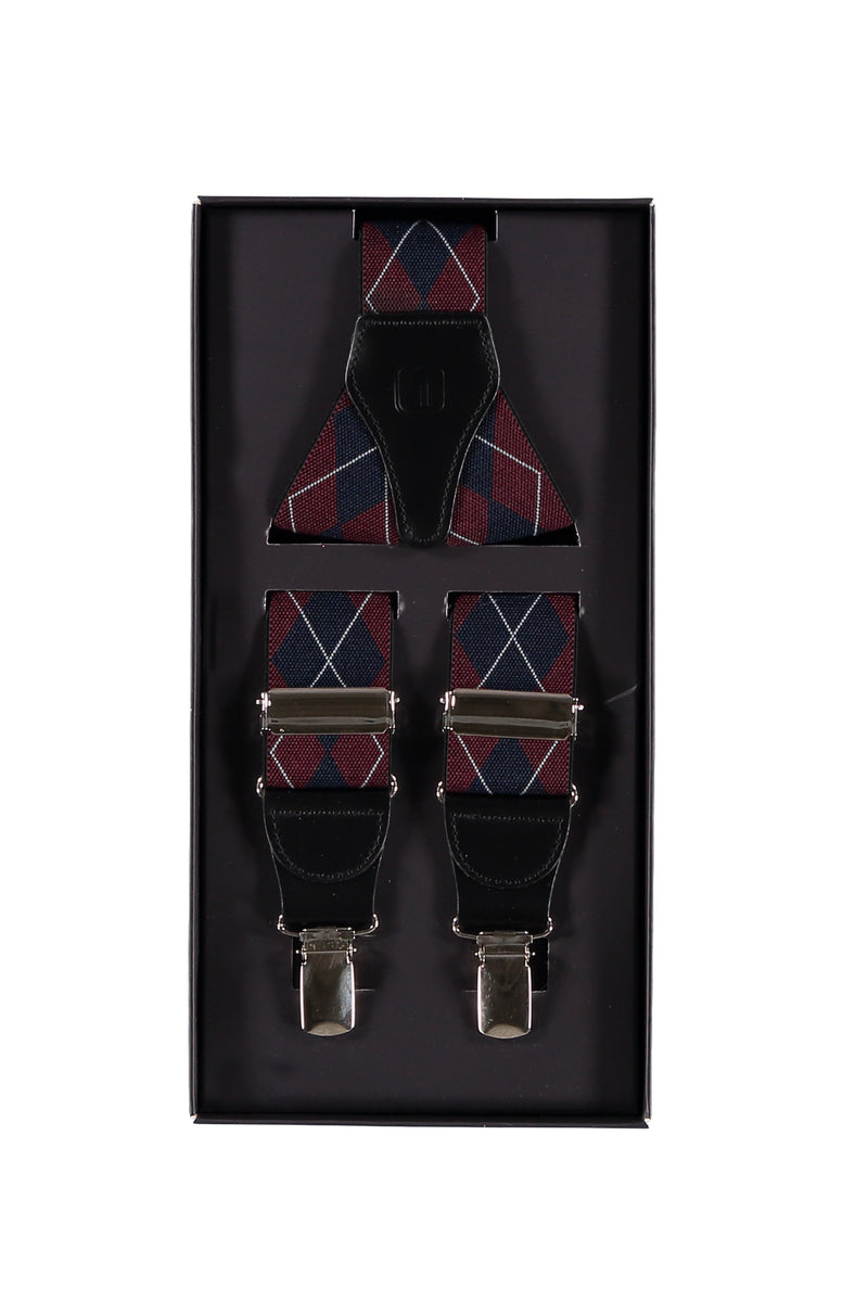 Bordo Desenli Pantolon Askısı